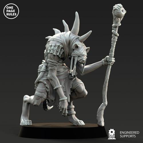 One Page Rules - Beastmen Shaman 3D Print