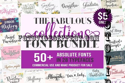 The Fabulous Collection Font Bundle - 1666824
