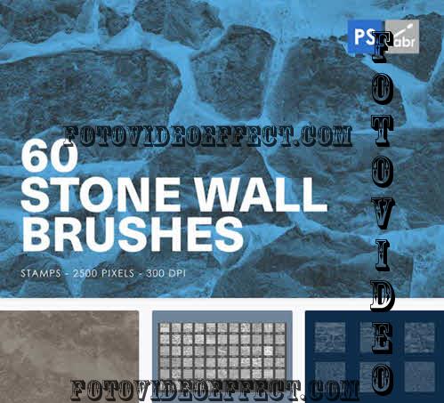 60 Stone Wall Photoshop Brushes - NBFA5XG