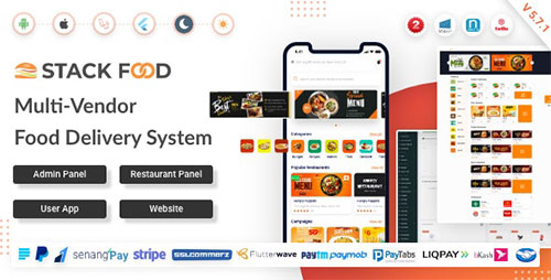 CodeCanyon - StackFood Multi Restaurant v5.7 NULLED v5.7 - 33571750 - NULLED