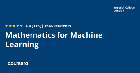 Coursera - Mathematics for Machine Learning Specialization