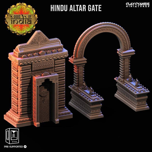 Hindu Altar Gate 3D Print