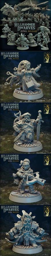 Titan Forge Miniatures - Hilhammer Dwarves April 2022 3D Print