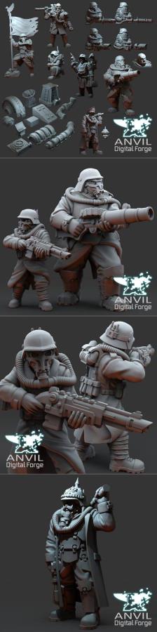 Anvil Digital Forge - Over the Top Armoured Trencher 3D Print