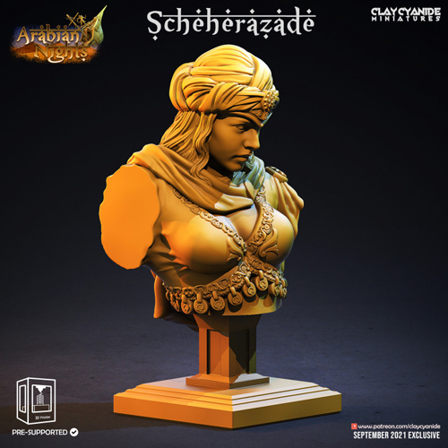 Scheherazade Bust 3D Print