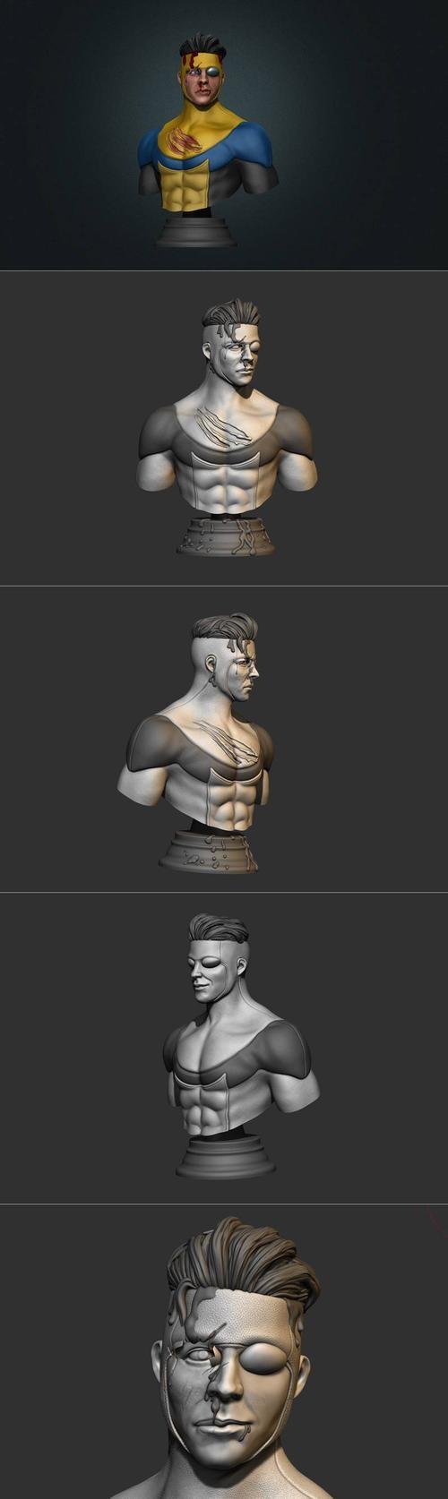 Wekster - Invincible Bust 3D Print