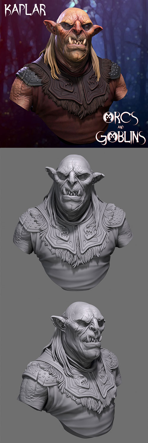 Kaplar the Orc 3D Print