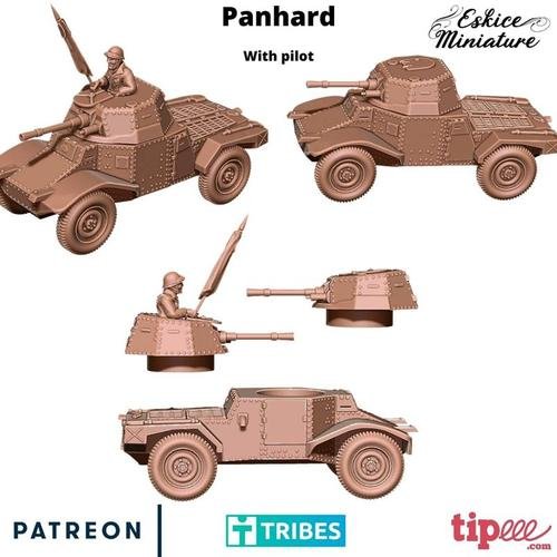 Panhard With Pilot 3D Print