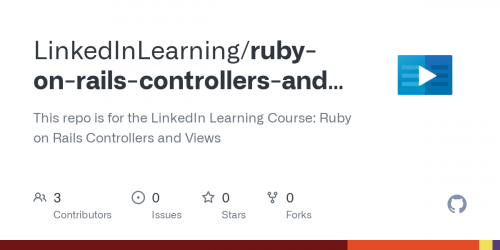 Linkedin Learning - Ruby on Rails Controllers and Views