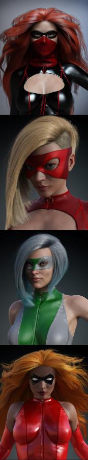 Super Hero Masks for Genesis 8 Females