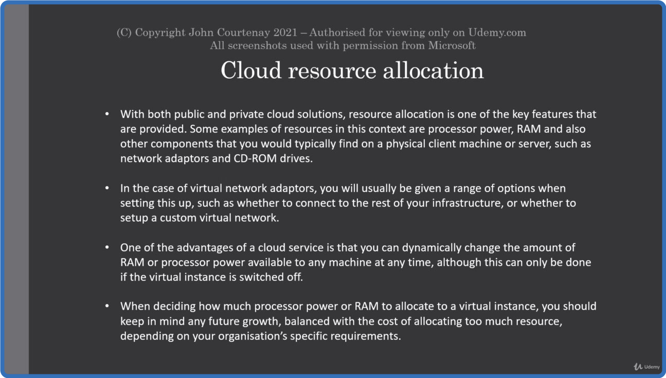 UDEMY Cloud Computing and Hybrid Cloud vs On Premise Solutions