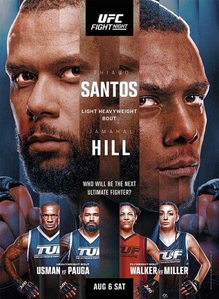 UFC on ESPN: Тиаго Сантос vs. Джамал Хилл / Полный Кард / UFC on ESPN: Santos vs. Hill / Full Even (2022) IPTVRip 720p