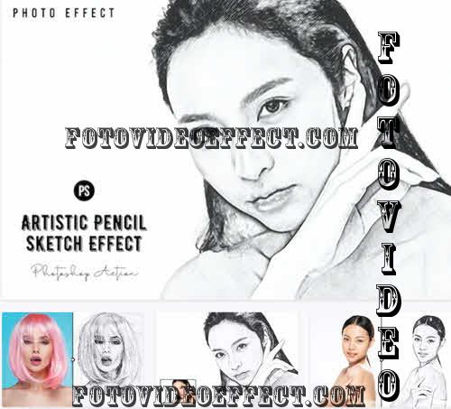 Artistic Pencil Sketch Photoshop Action - YC9CYRC