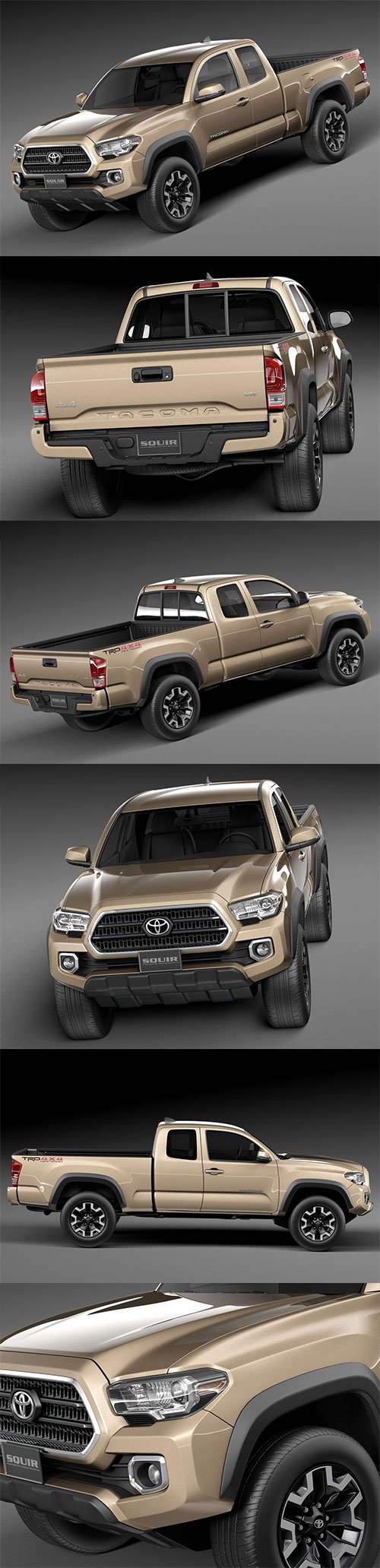 Toyota Tacoma TRD Off-Road 2016 3D Model