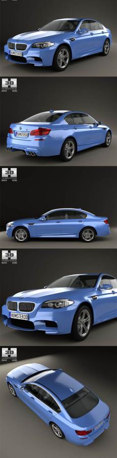 BMW M5 2014 F10 3D Model