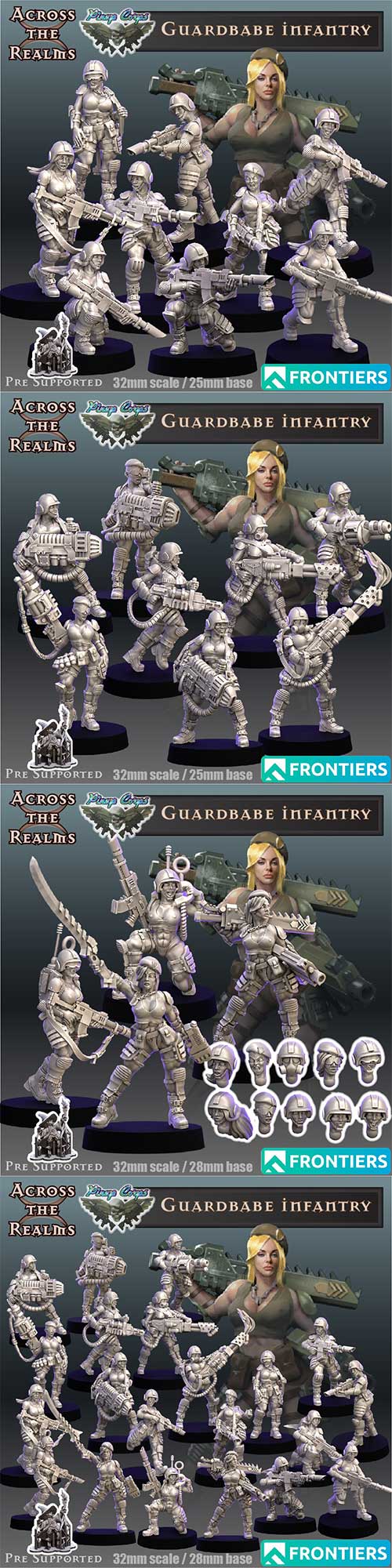 Guardbabe Infantry 3D Print