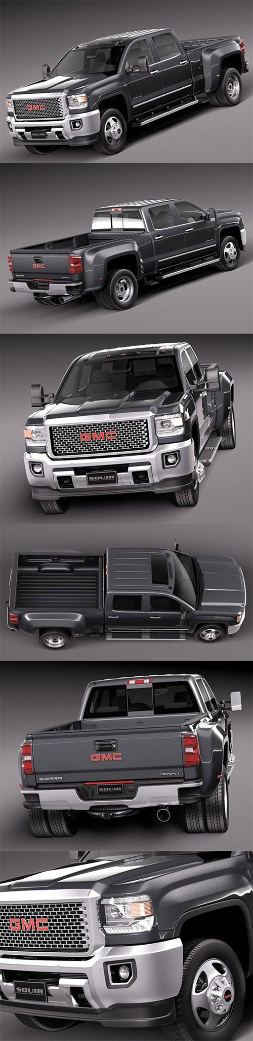 GMC Sierra HD 2015 3D Model