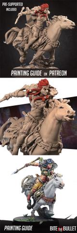 Anira the Amazon Queen Mounted 3D Print