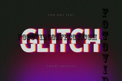 Cut Glitch Text Effect - 7487460