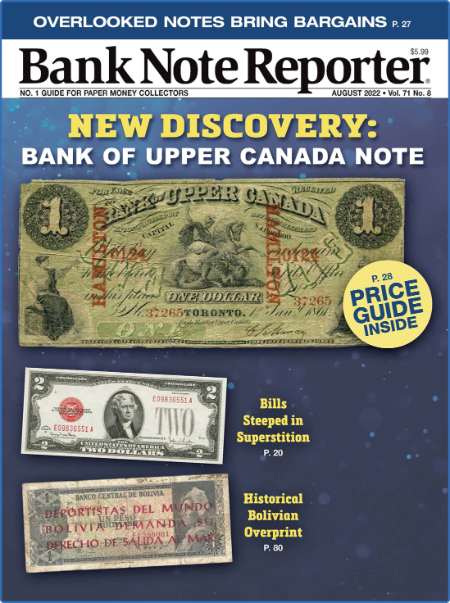 Banknote Reporter – August 2022