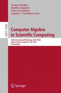 Computer Algebra in Scientific Computing 24th International Workshop