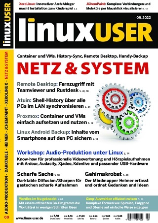 Linux User Magazin Nr 09 September 2022