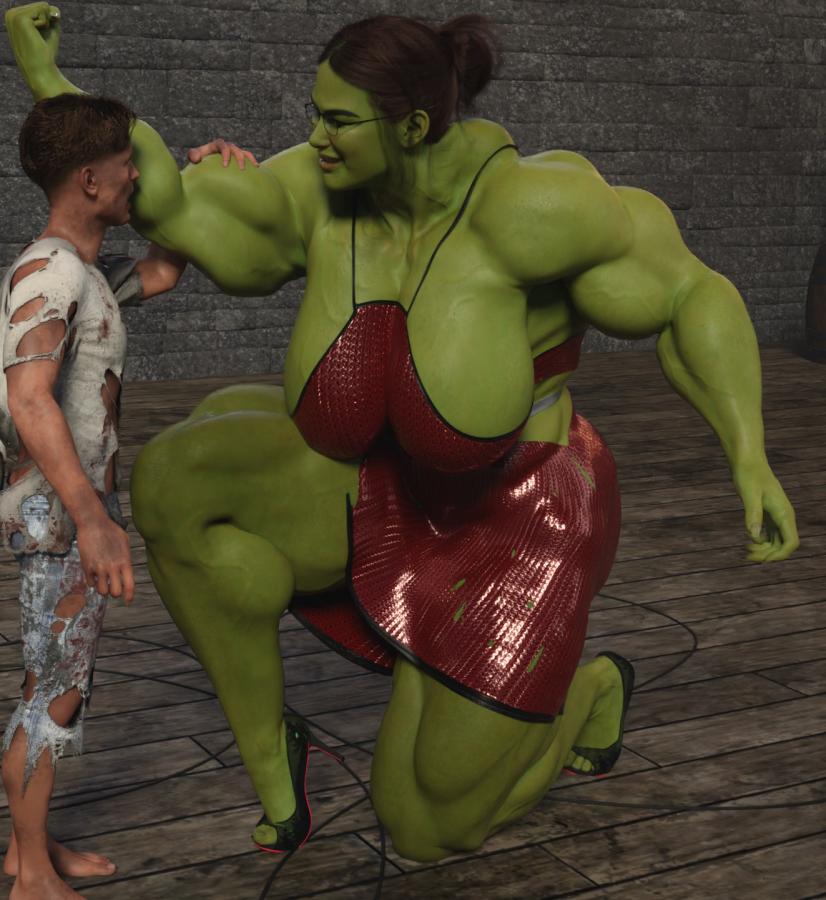 Mhmdt - Hulk Woman vs Hulk Man 3D Porn Comic