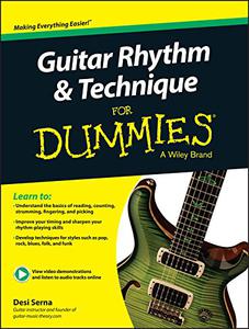 Guitar Rhythm and Techniques For Dummies Book + Online Video and Audio Instruction