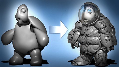 New! Zbrush Hard Surface Sculpting Beginner To Advance