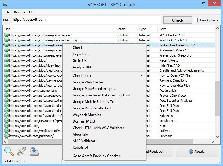 VovSoft SEO Checker 6.2.0 Multilingual 032b8194cf157b8cb4dd8aab1aba953a