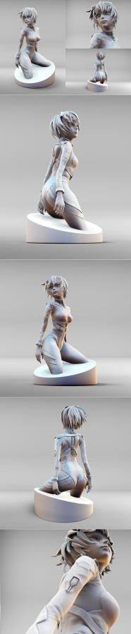 Rei Ayanami Sculpt 3D Print
