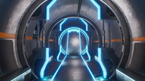 Futuristic Sci-Fi Game Environment In Blender