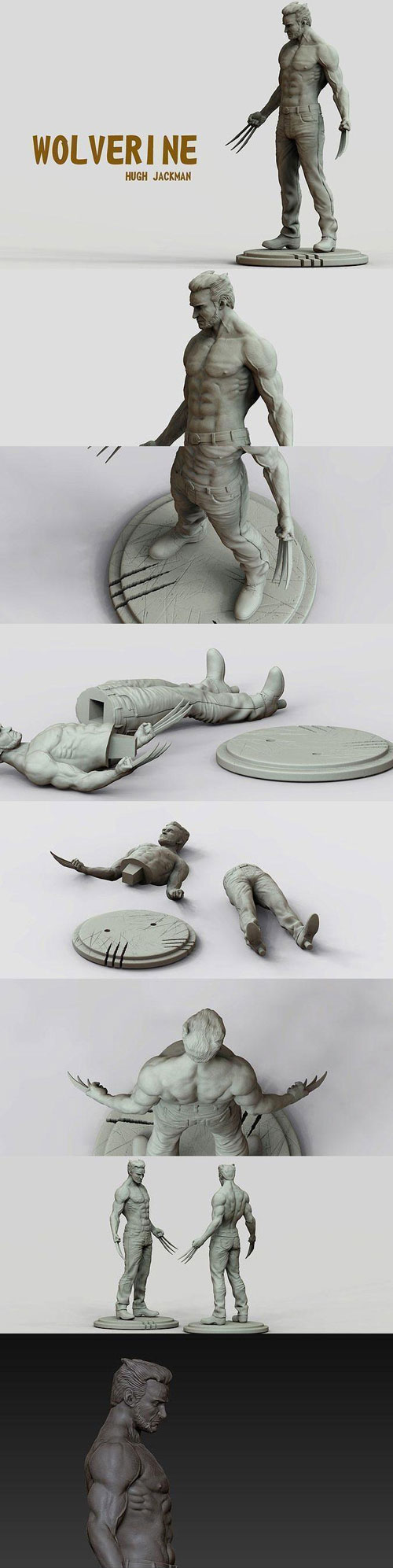 Wolverine Inmortal 3D Print