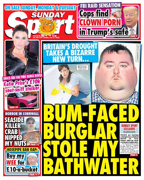 The Sunday Sport – August 14, 2022