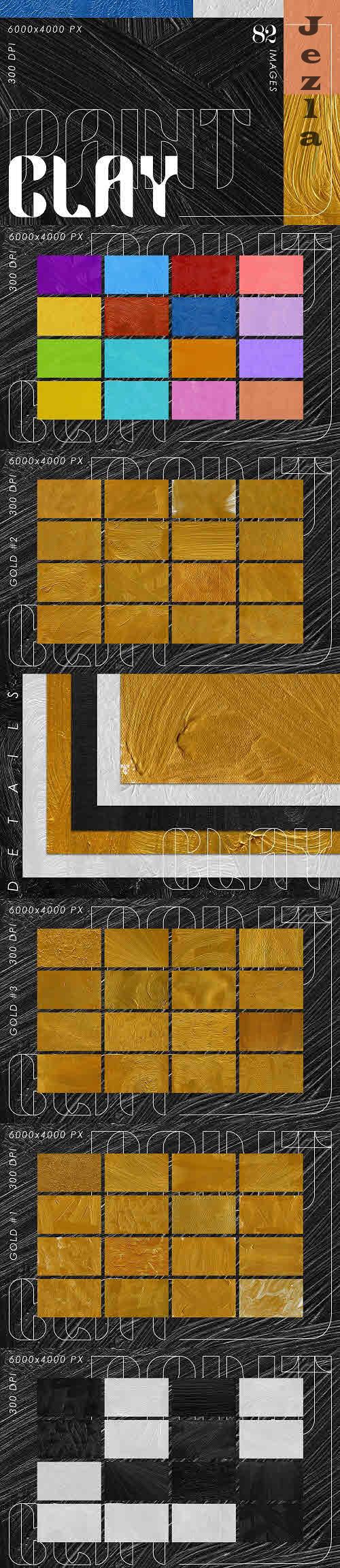 Acrylic Clay Paint Textures - 7435044