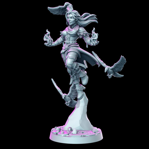 Genevieve - Female Wizard 3D Print