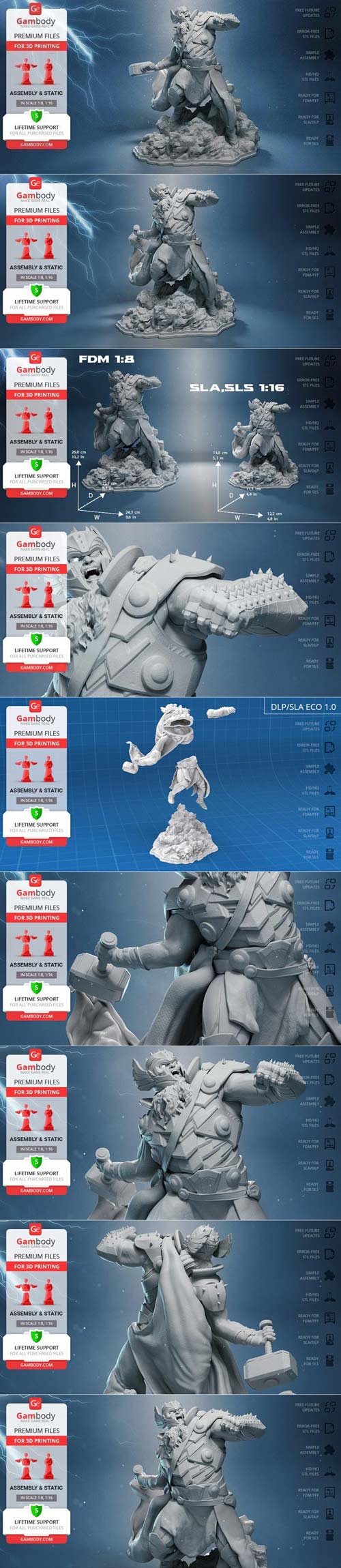 King Thor 3D Print