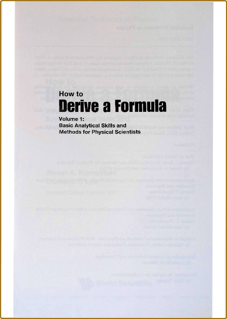 Kornyshev A  How to derive a formula  Vol 1  2020