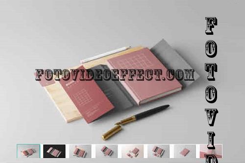 Book with Dust Jacket Mockups - 7486553