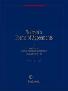 Warren's Forms of Agreements Business Forms, Vol. I