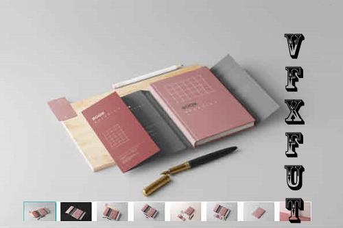 Book with Dust Jacket Mockups - 7486553
