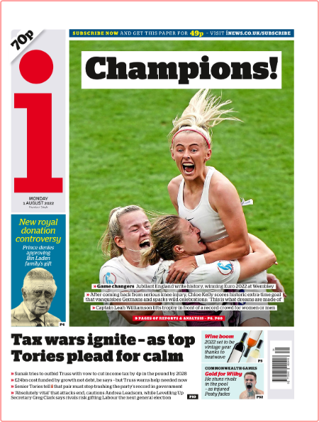 The i Newspaper - Issue 3646 [01 Aug 2022]