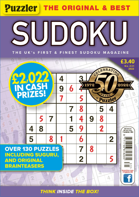 Puzzler Sudoku – August 2022