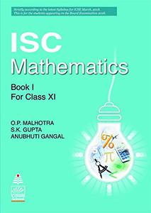 Isc Mathematics Book I For Class Xi