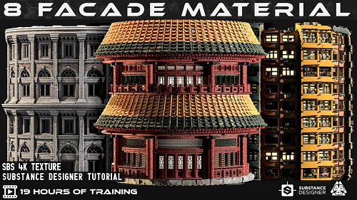 8 Facade Material - Building Material + Tutorials