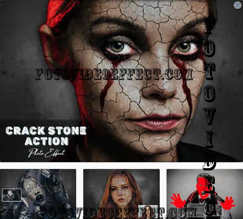 Crack Stone Photoshop Action - 7HU8A9K