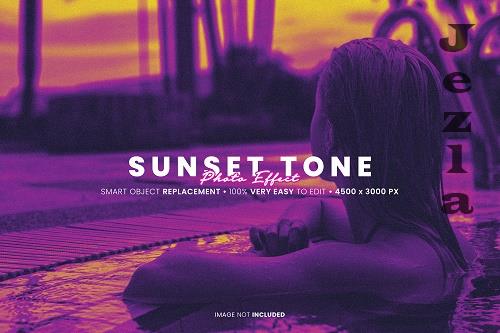 Sunset Tone Photo Effect - 48U7ZYF