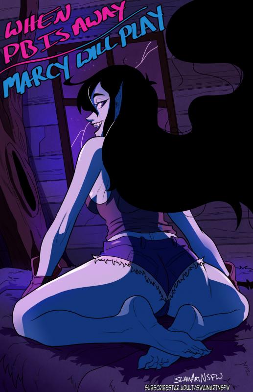 SwainArt - When PB is Away, Marcy will Play (Adventure Time) Porn Comic
