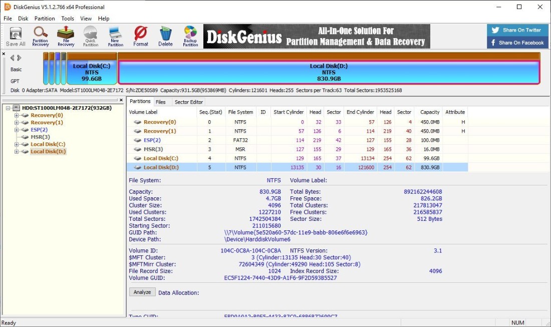 DiskGenius 5.4.5.1412 Repack & Portable by 9649 76b20757e240fad0c397e813689cb55c