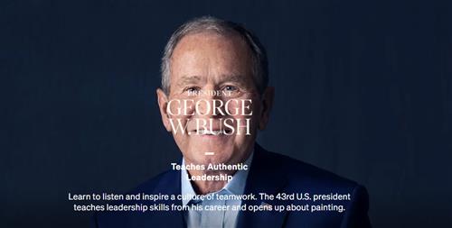 MasterClass - Teaches Authentic Leadership with President George W. Bush